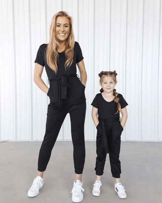 Black V- Neck Jumpsuit