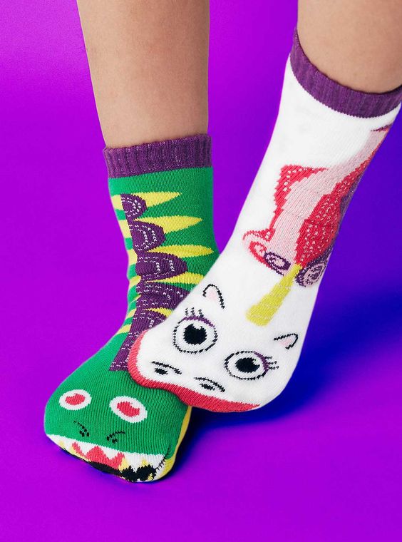 Dragon & Unicorn - Kids mismatched socks