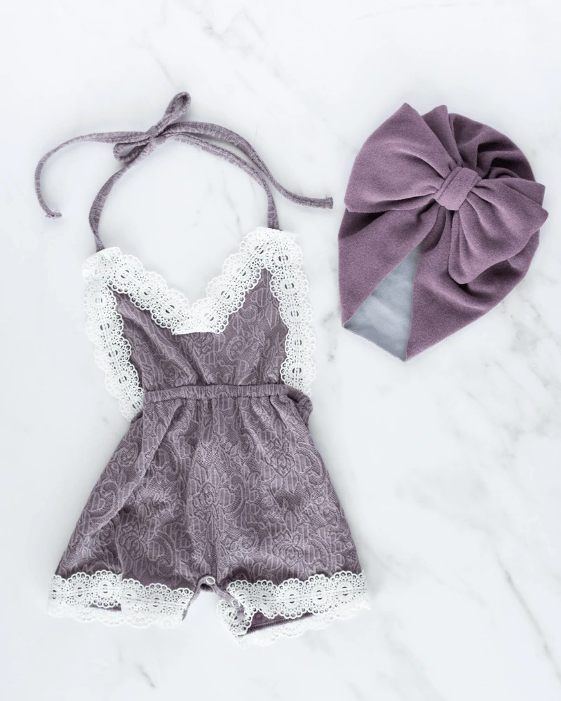 Lace Halter Romper